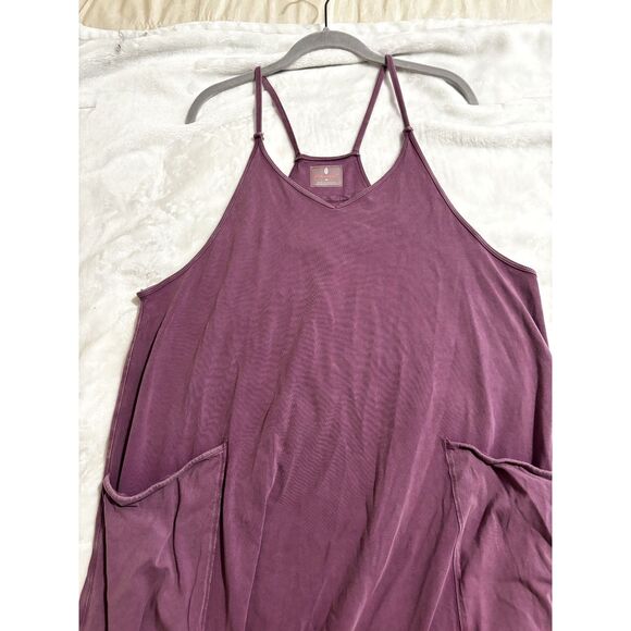 FP Movement by Free People Pants - Free People Hot Shot Onesie M Plum Mauve Slouchy Oversized Comfy Jumpsuit